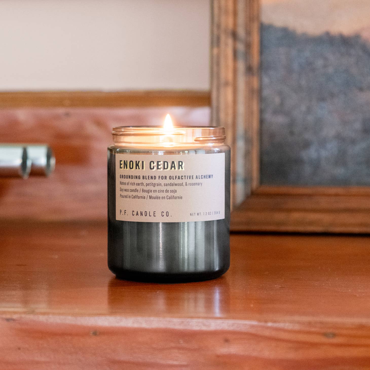 Enoki Cedar - 7.2 Oz Alchemy Soy Candle