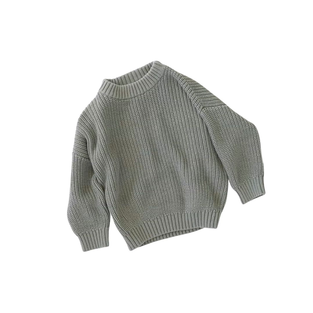 Chunky Knit Pullover - Mist