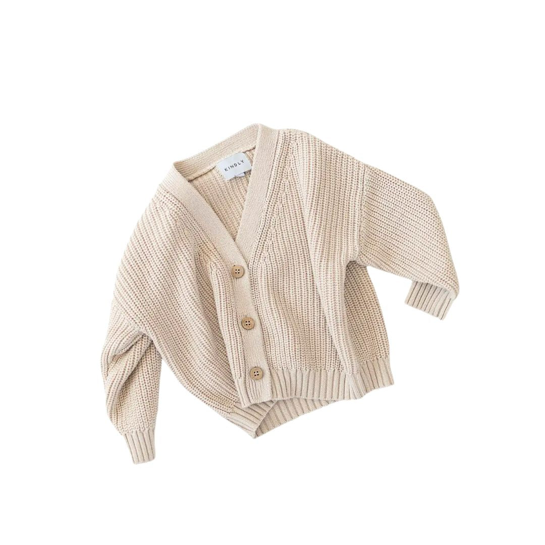 Chunky Knit Cardigan - Oat