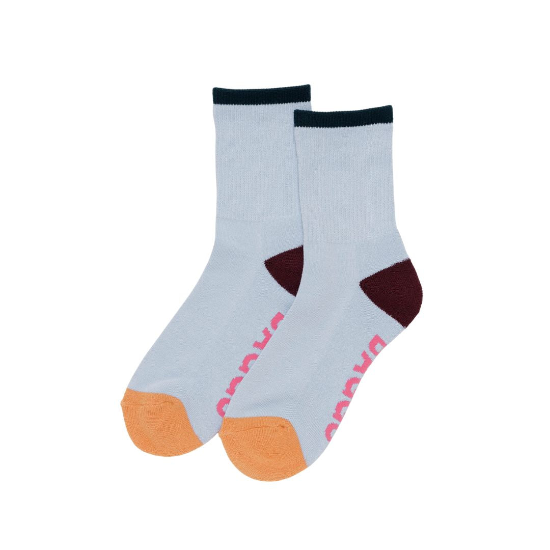 Ribbed Sock - Light Blue Mix S/M