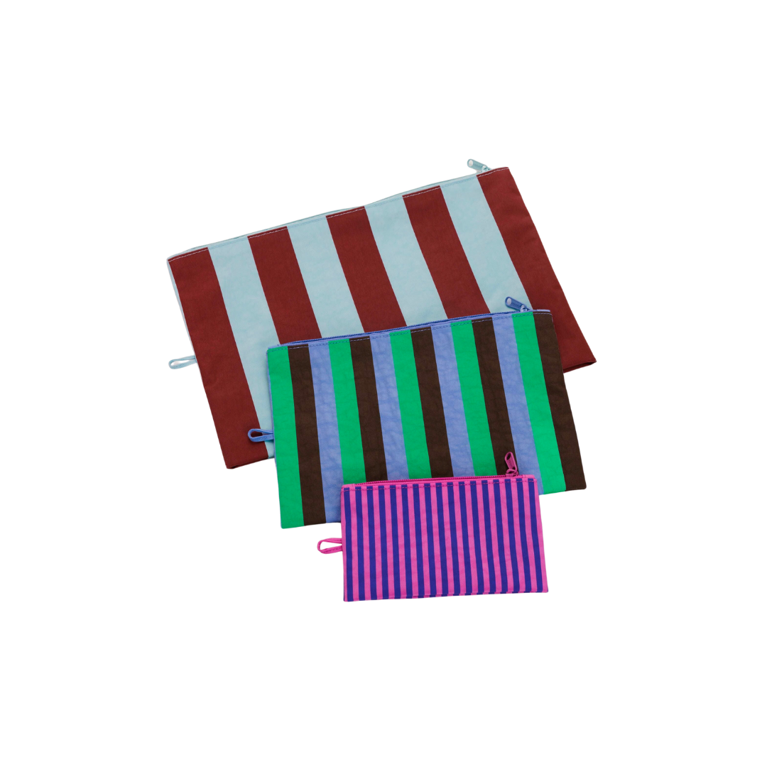Go Pouch Set - Vacation Stripe Mix