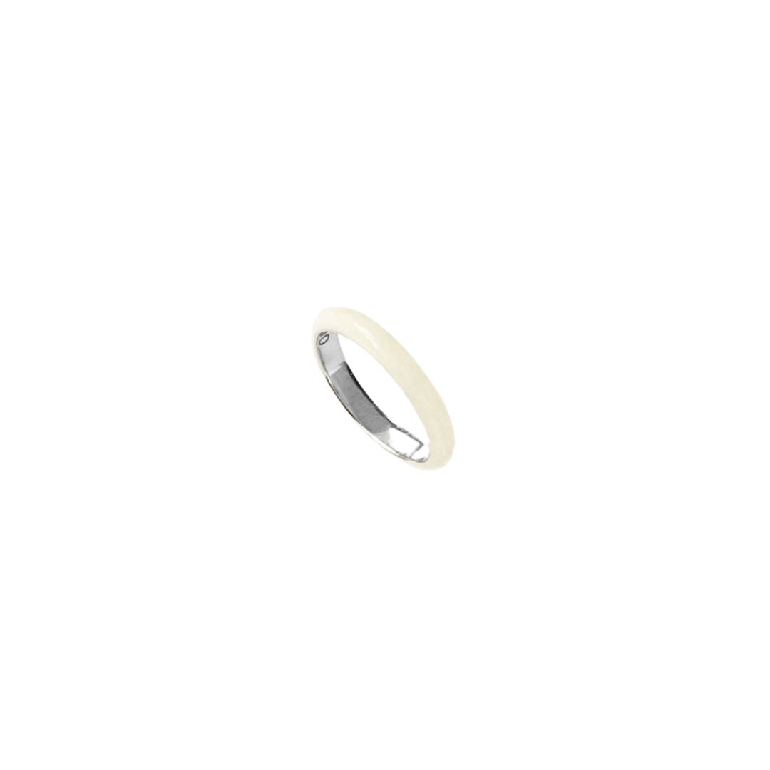 Enamel Ring - Buttermilk