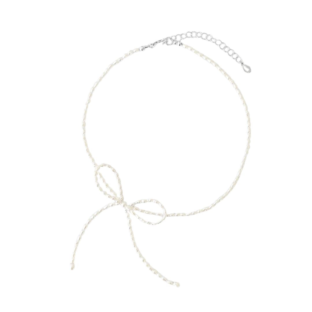 Margot Necklace - Rice Pearl