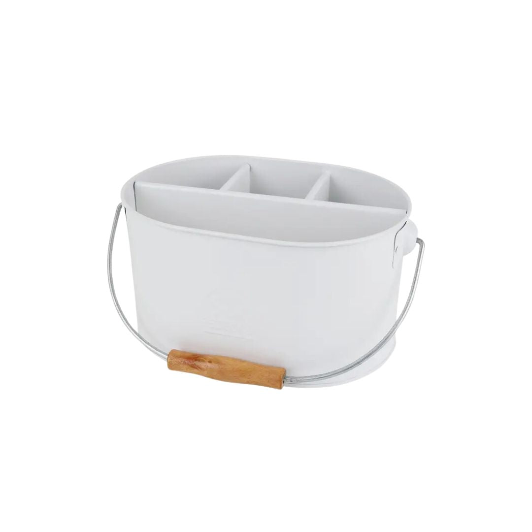 Portable Metal Caddy - White