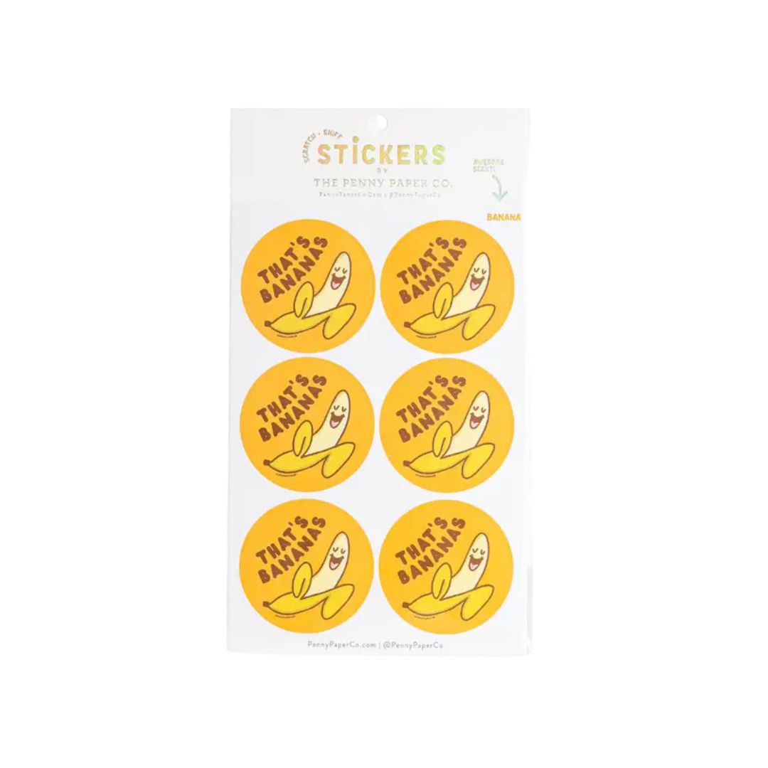 That's Bananas! Scented Scratch and Sniff Stickers