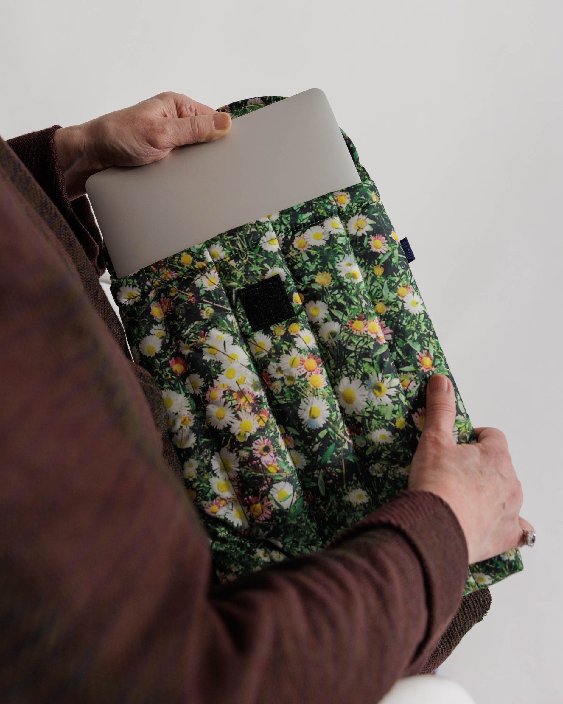 Puffy Laptop Sleeve 13"/14" - Daisy