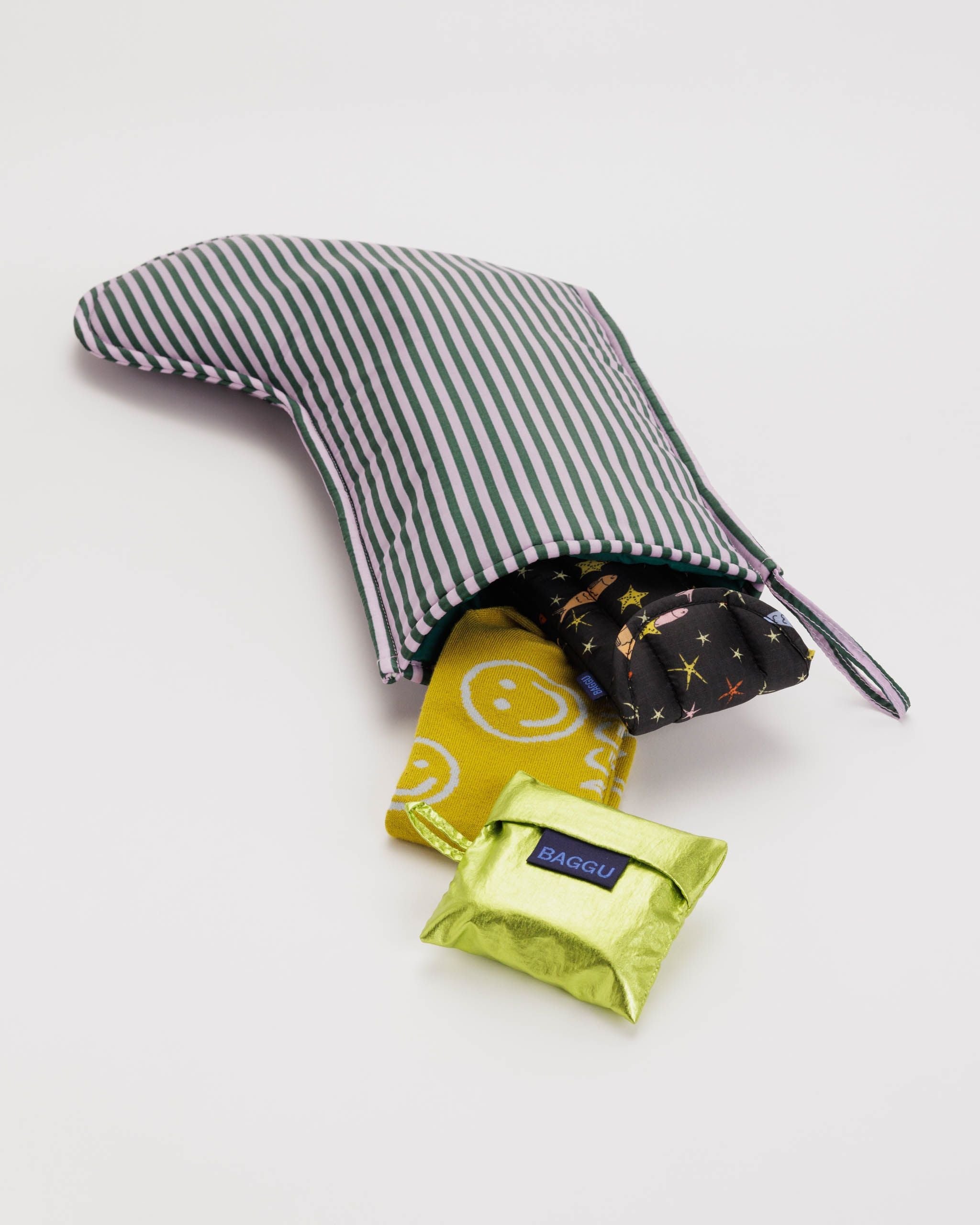 Holiday Stocking - Lilac Candy Stripe