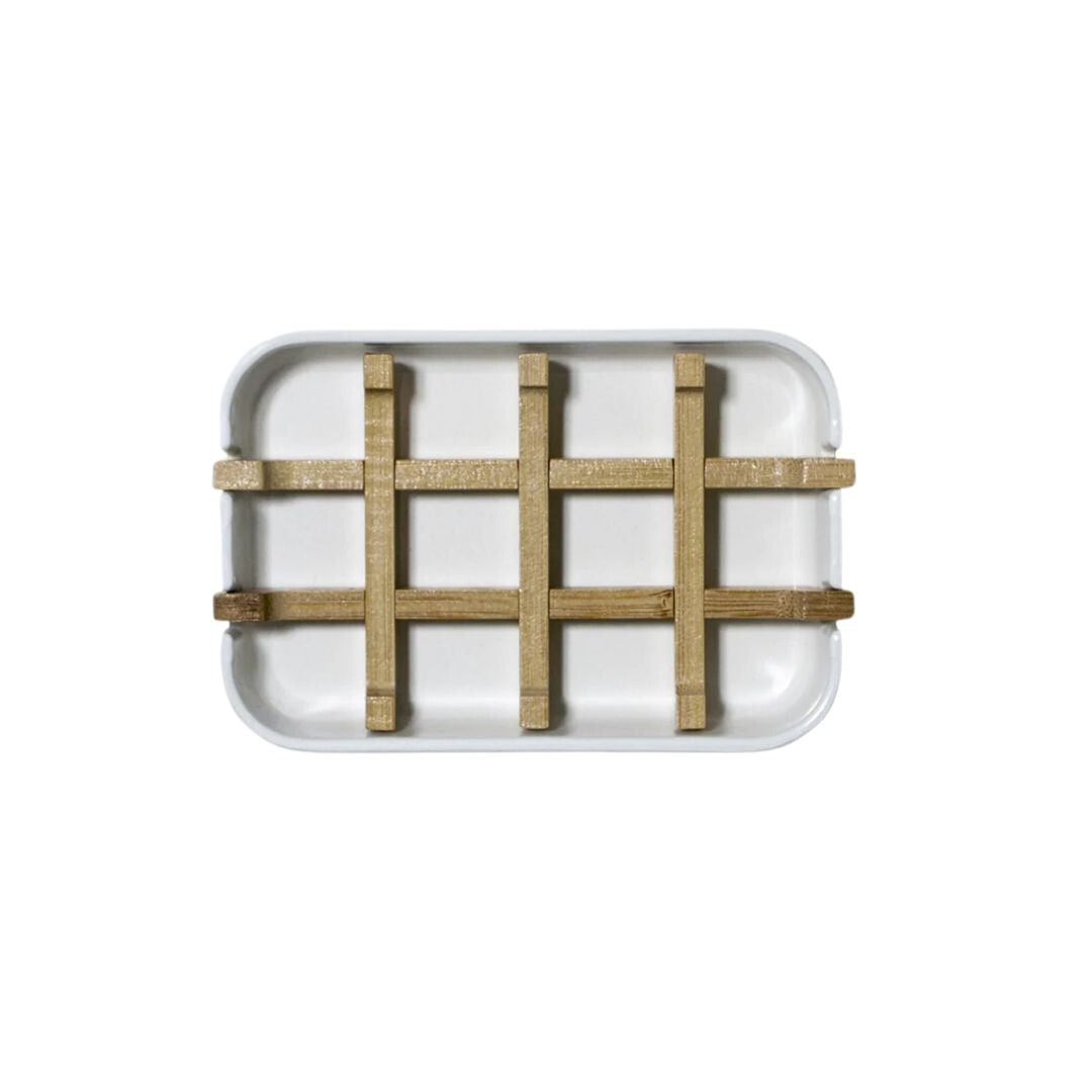 Plant Fiber Soap Dish - White