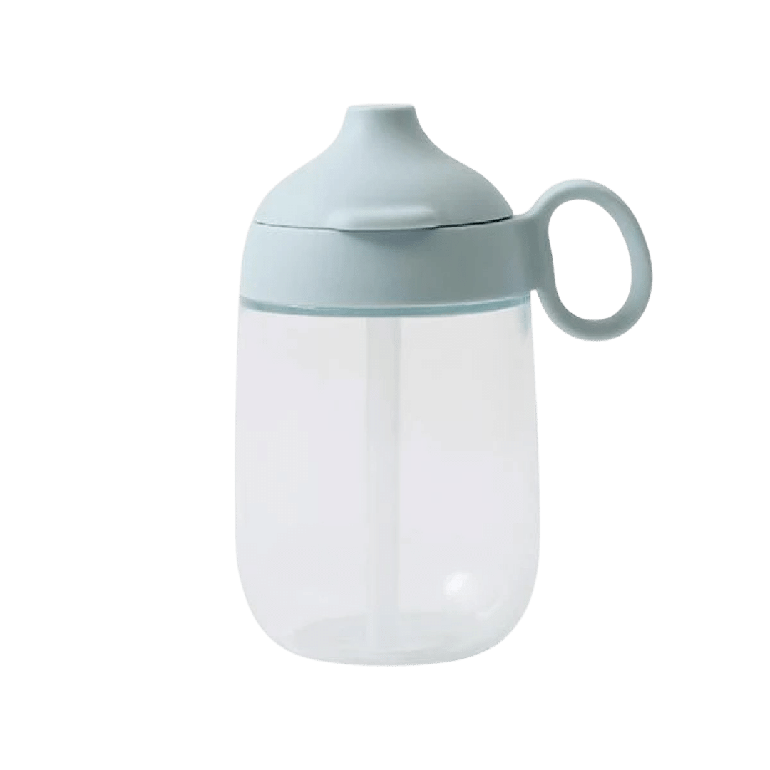 Bonbo Straw Mug 260ml - Blue Grey