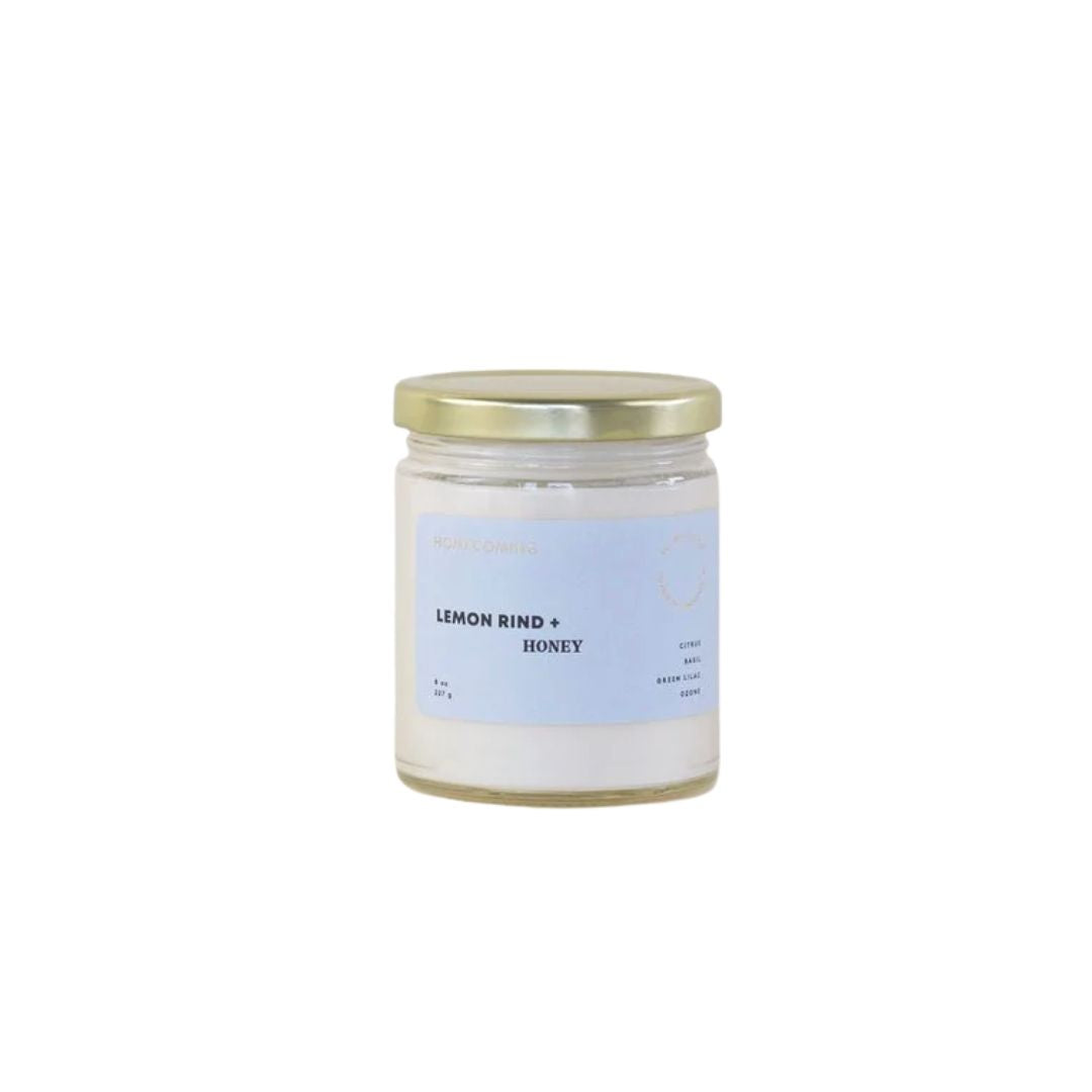 Lemon Rind & Honey 8oz Soy Candle