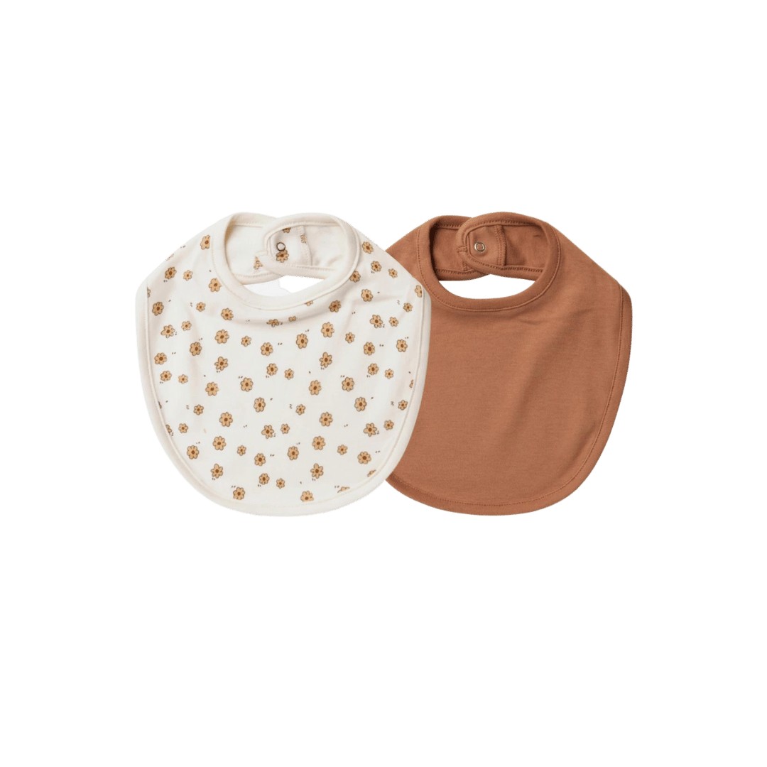 Snap Bib Set - Lions/Ocre