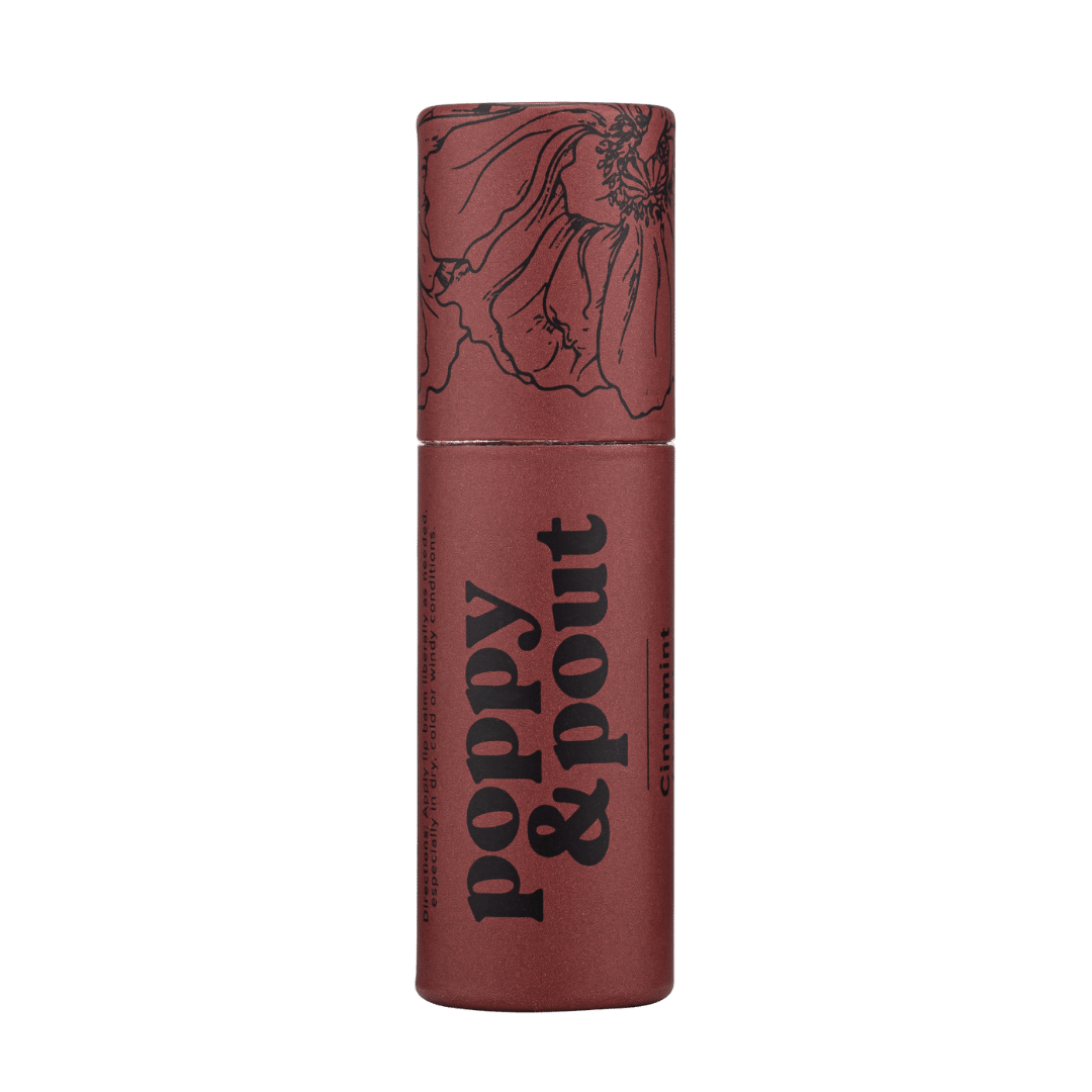 Poppy + Pout Natural Lip Balm Cinnamint .3oz