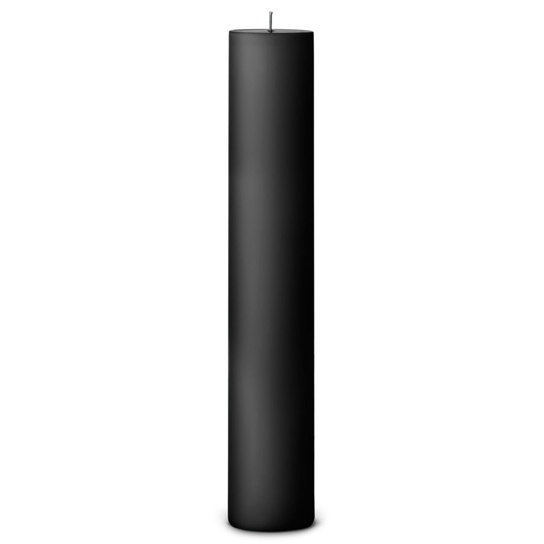 Danish Pillar Candle - Black 5cm x 30cm