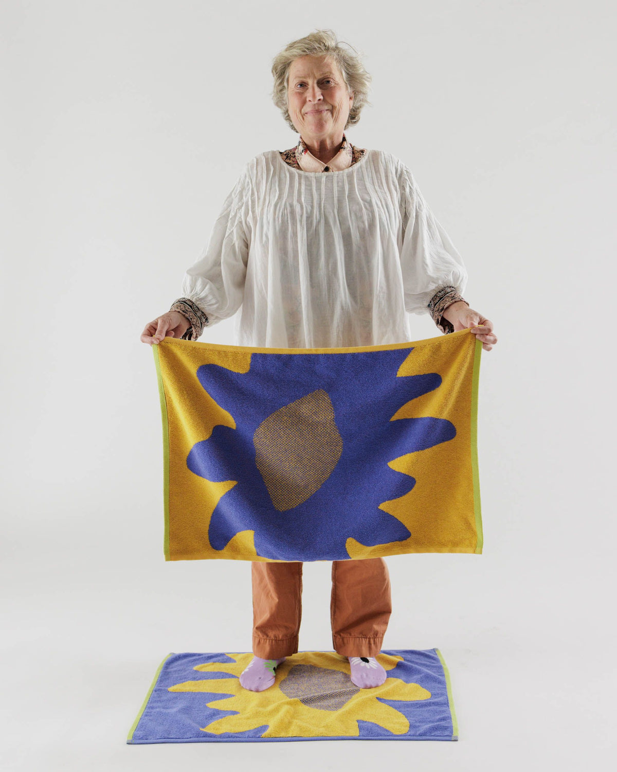 Organic Cotton Hand Towels - Wild Sunflower