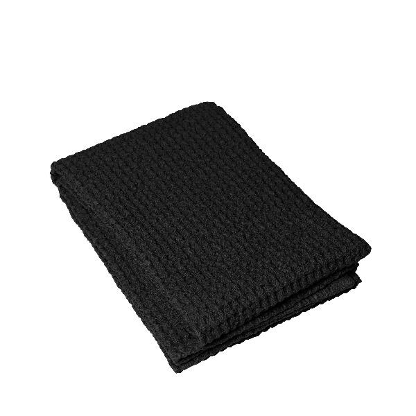 Caro Waffle Bath Towel - Black