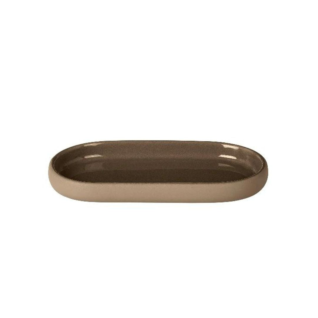 Sono Oval Tray - Tan
