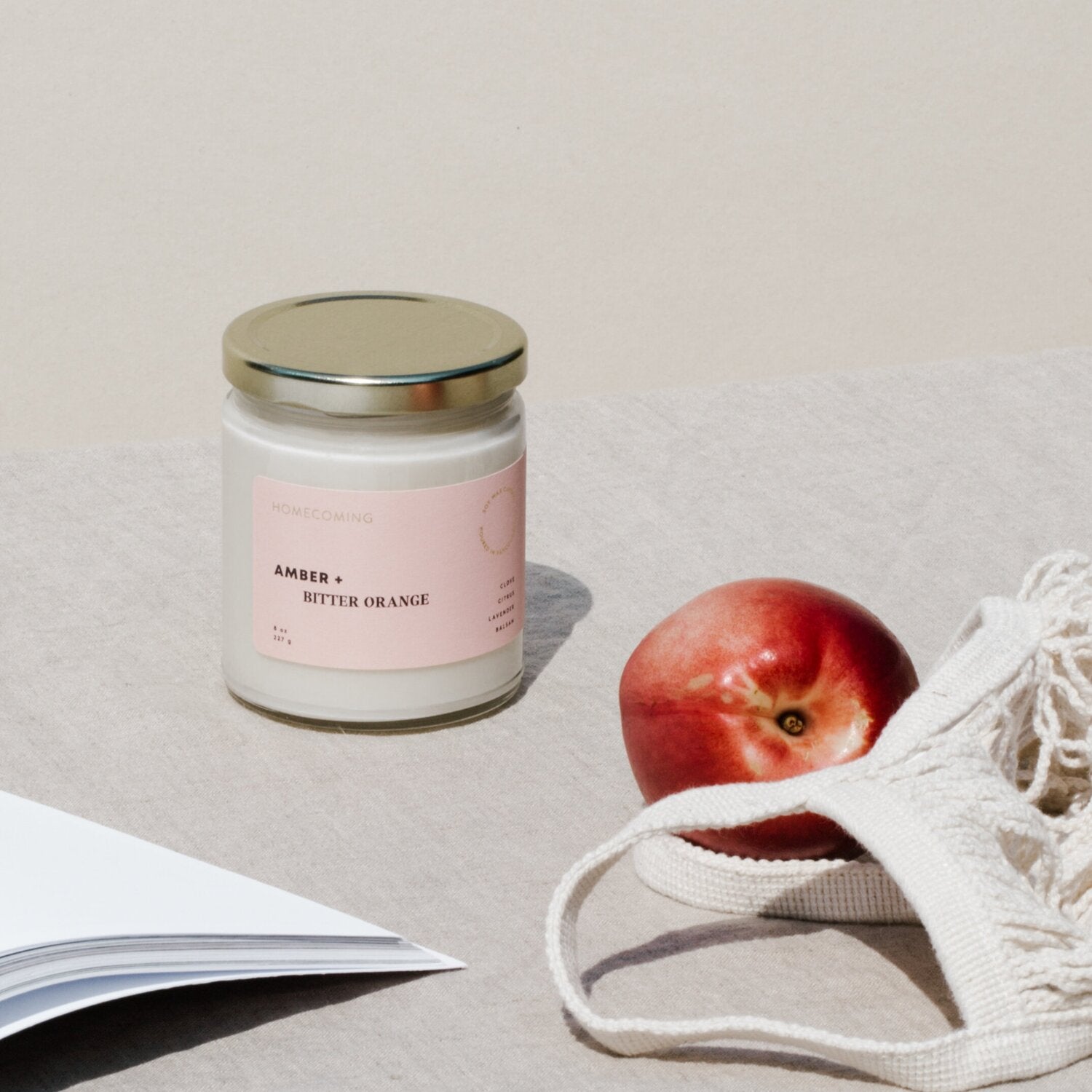 Amber + Bitter Orange Soy Candle