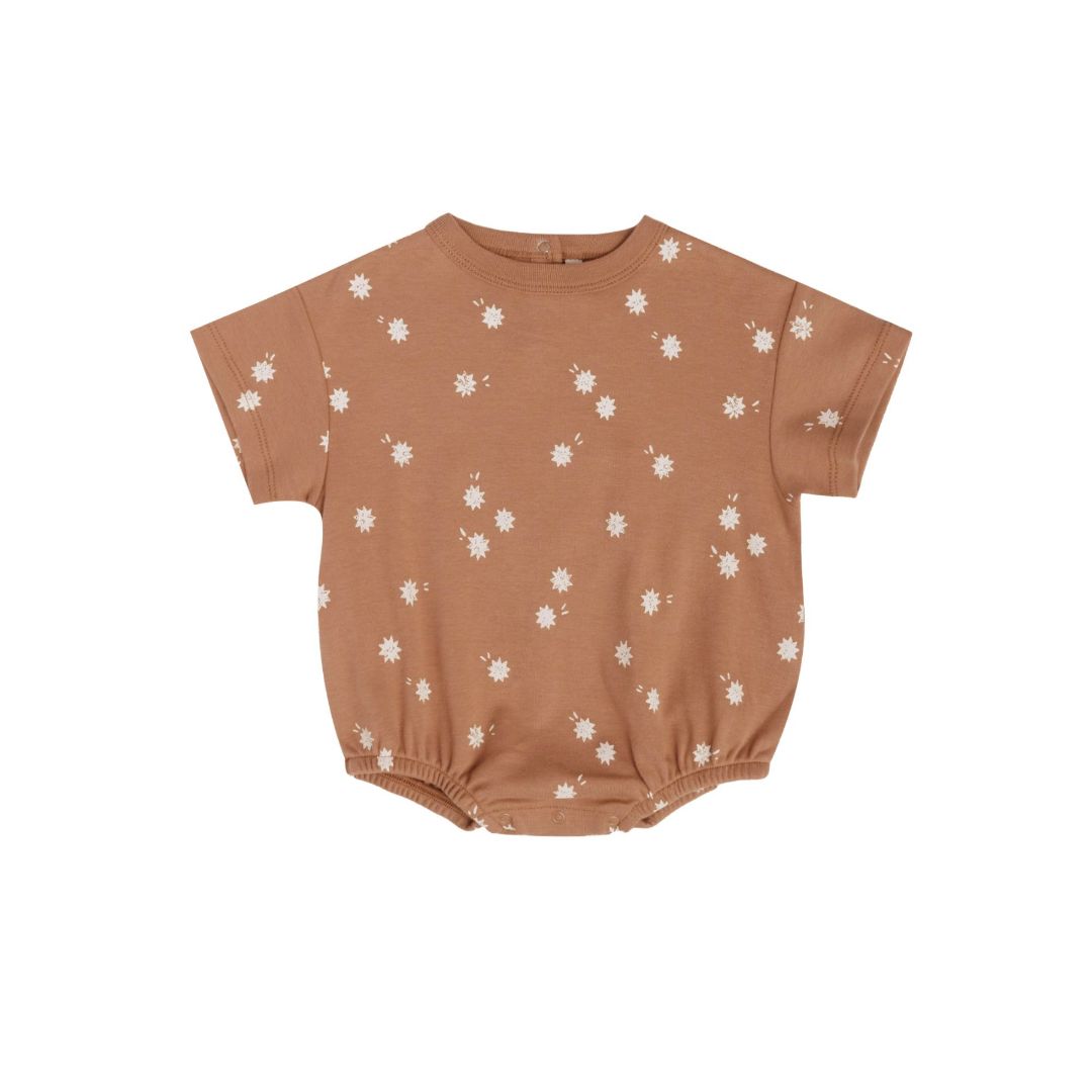 Relaxed Bubble Romper - Clay
