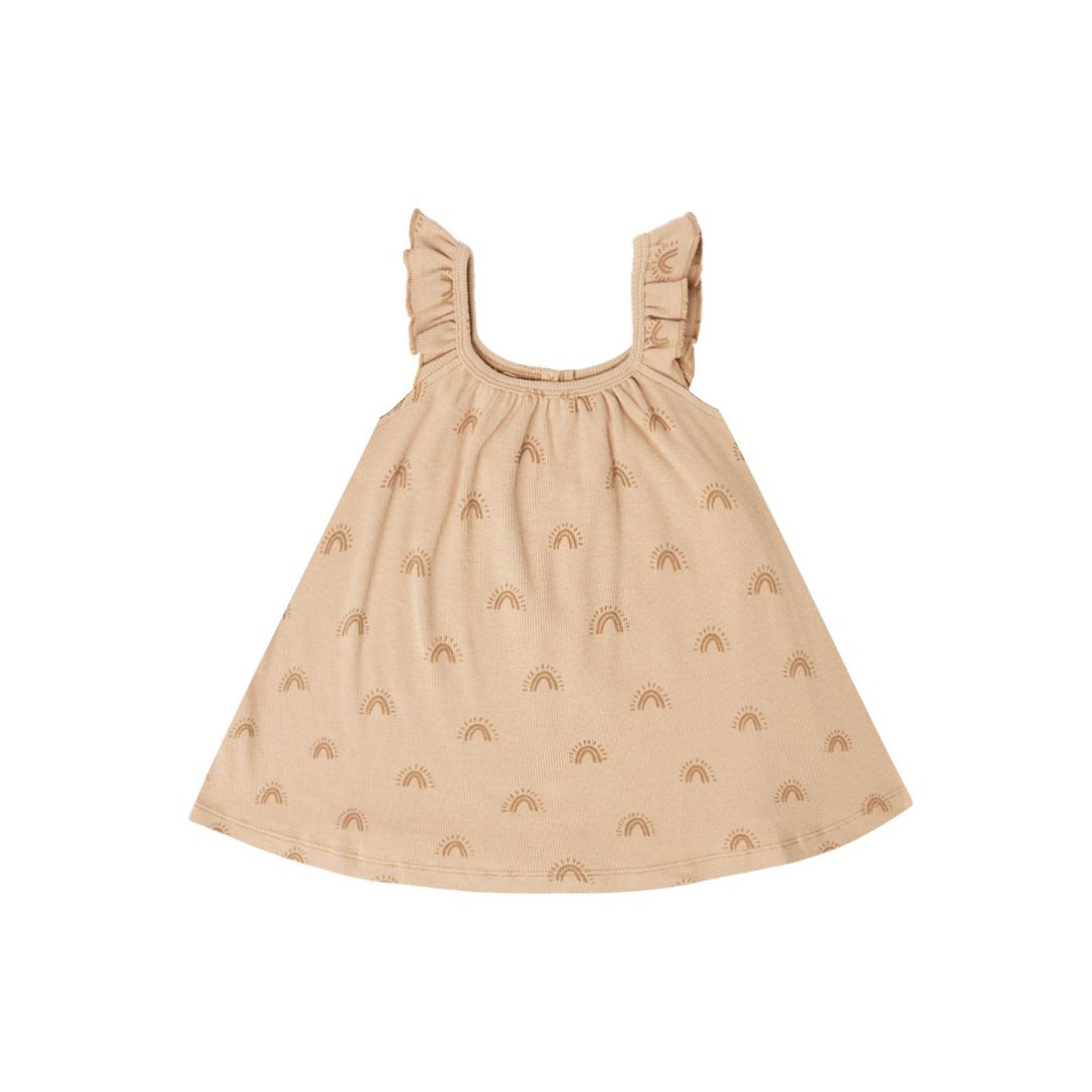 Ruffle Swing Dress Set - Apricot
