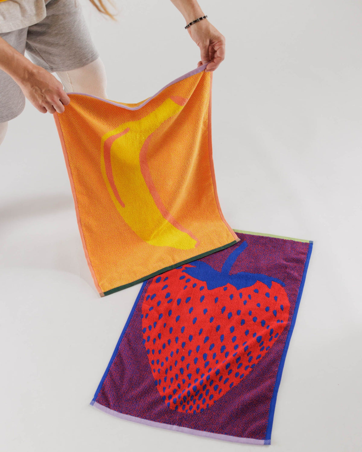 Organic Cotton Hand Towels - Giant Fruit Mix