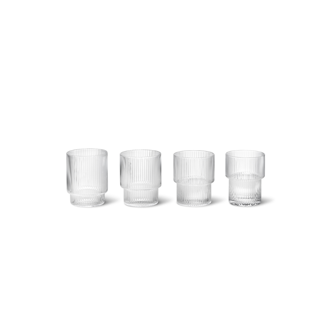 Ripple Glasses (Set of 4) - Clear
