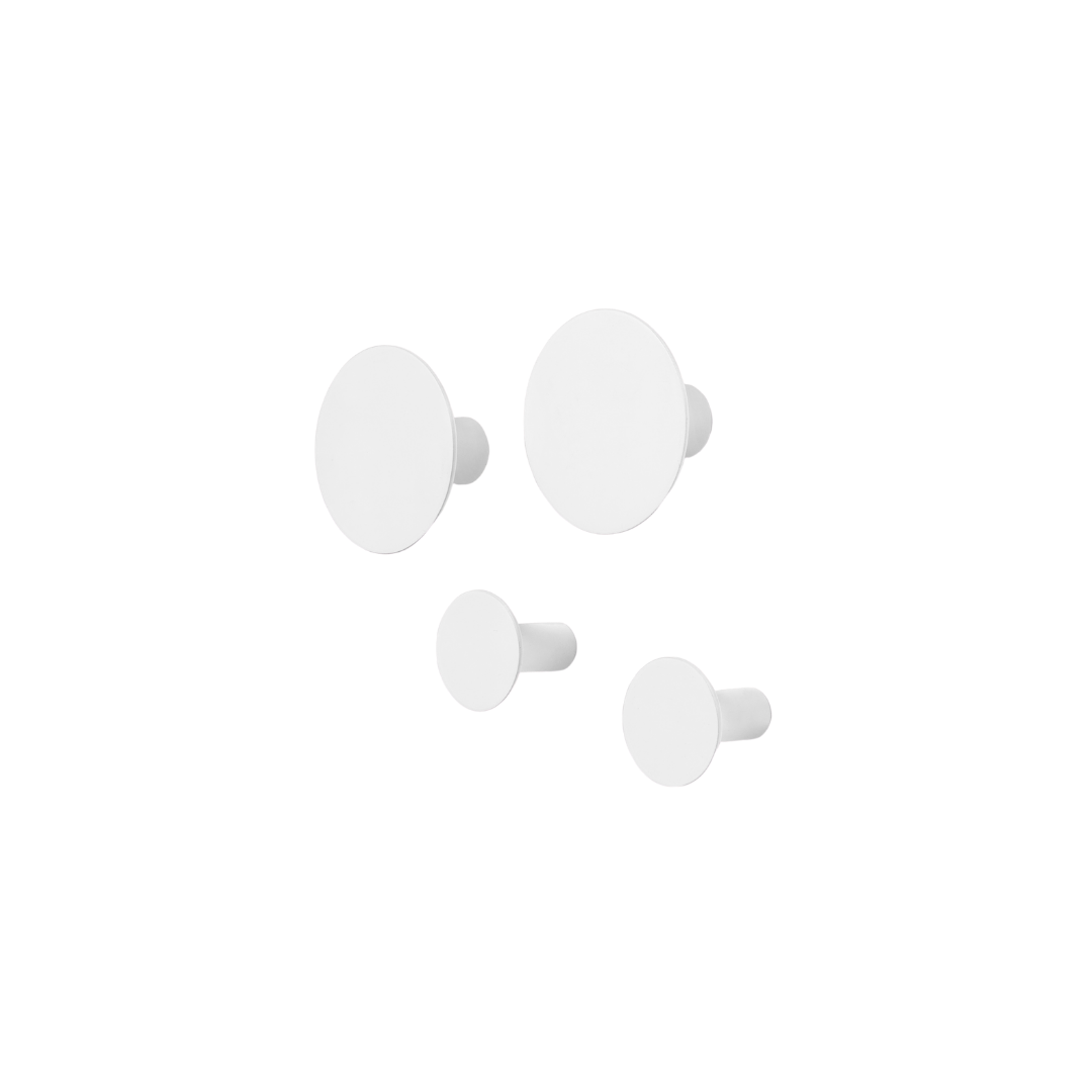 Ponto Wall Hooks - 4pk Lily White