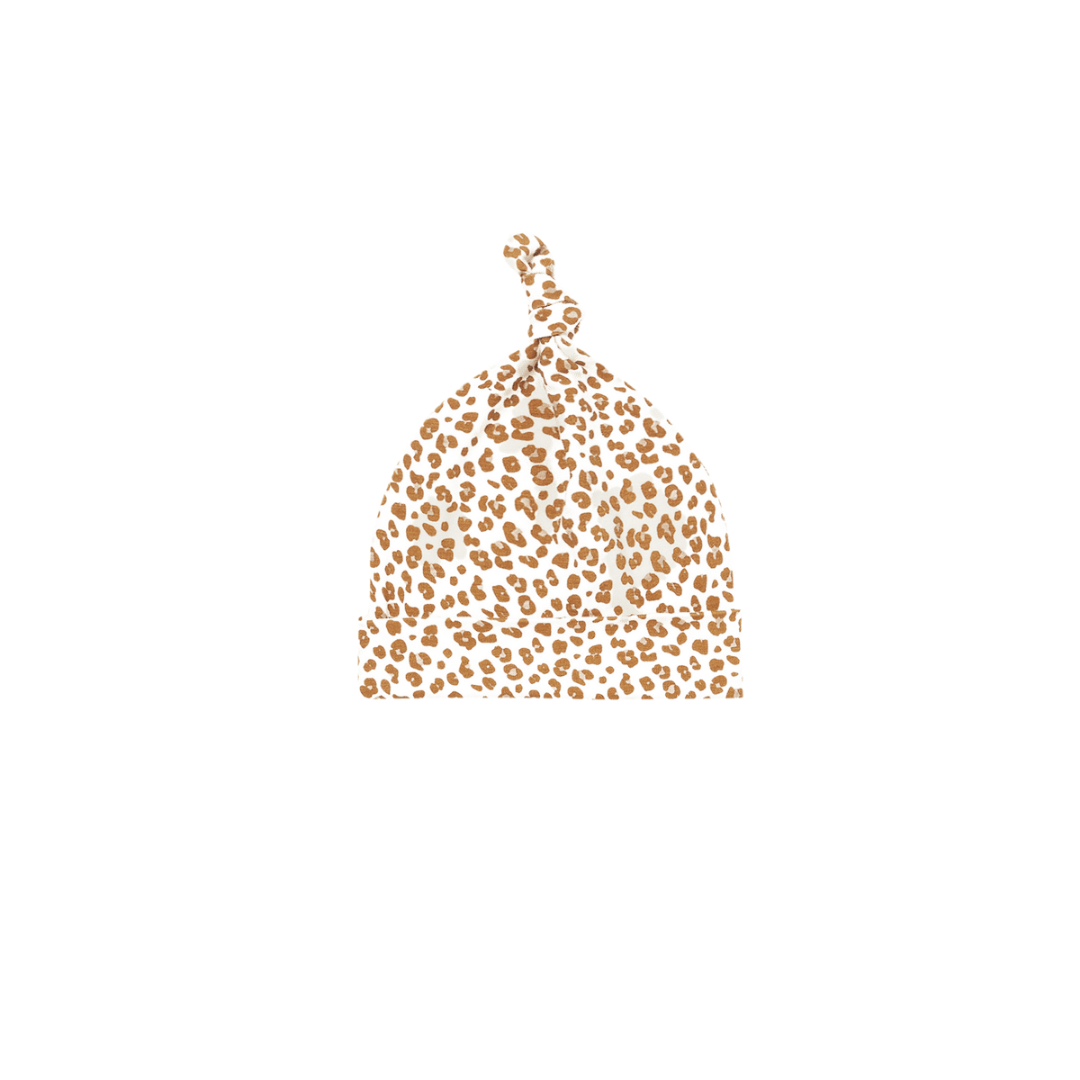 Bamboo Knotted Baby Hat - Cheetah