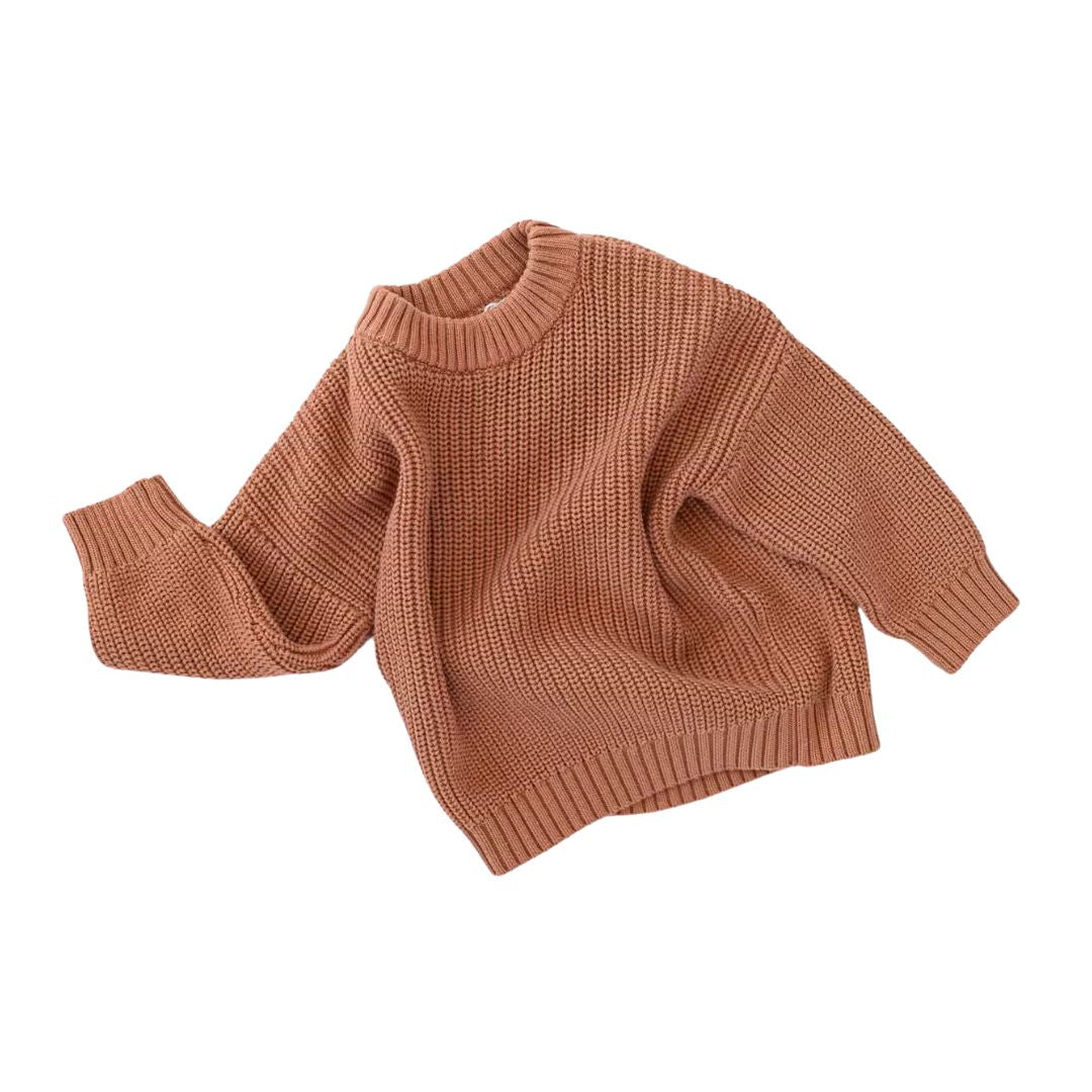 Chunky Knit Pullover - Clay