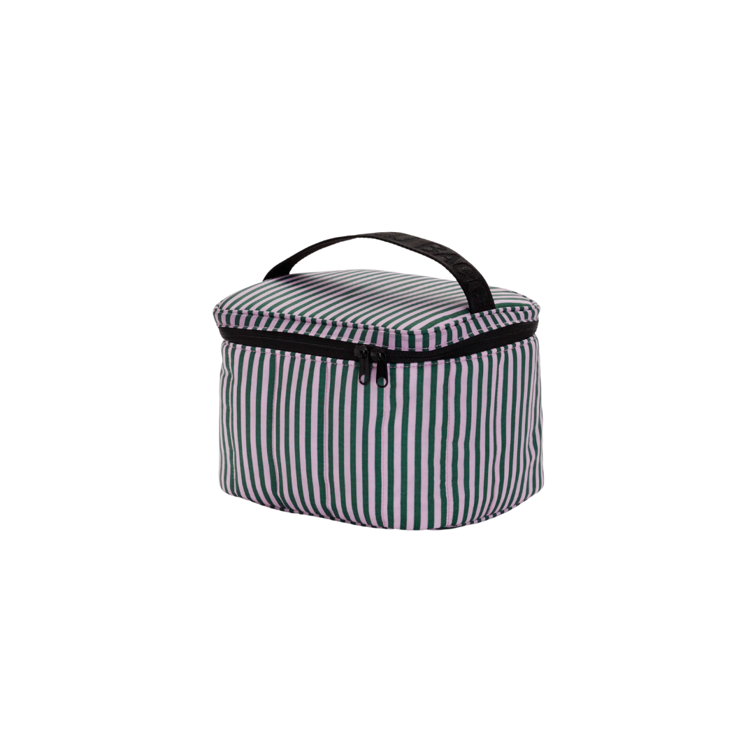 Puffy Lunch Bag - Lilac Candy Stripe