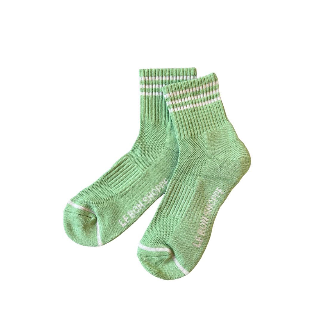 Girlfriend Sock - Green Leaf