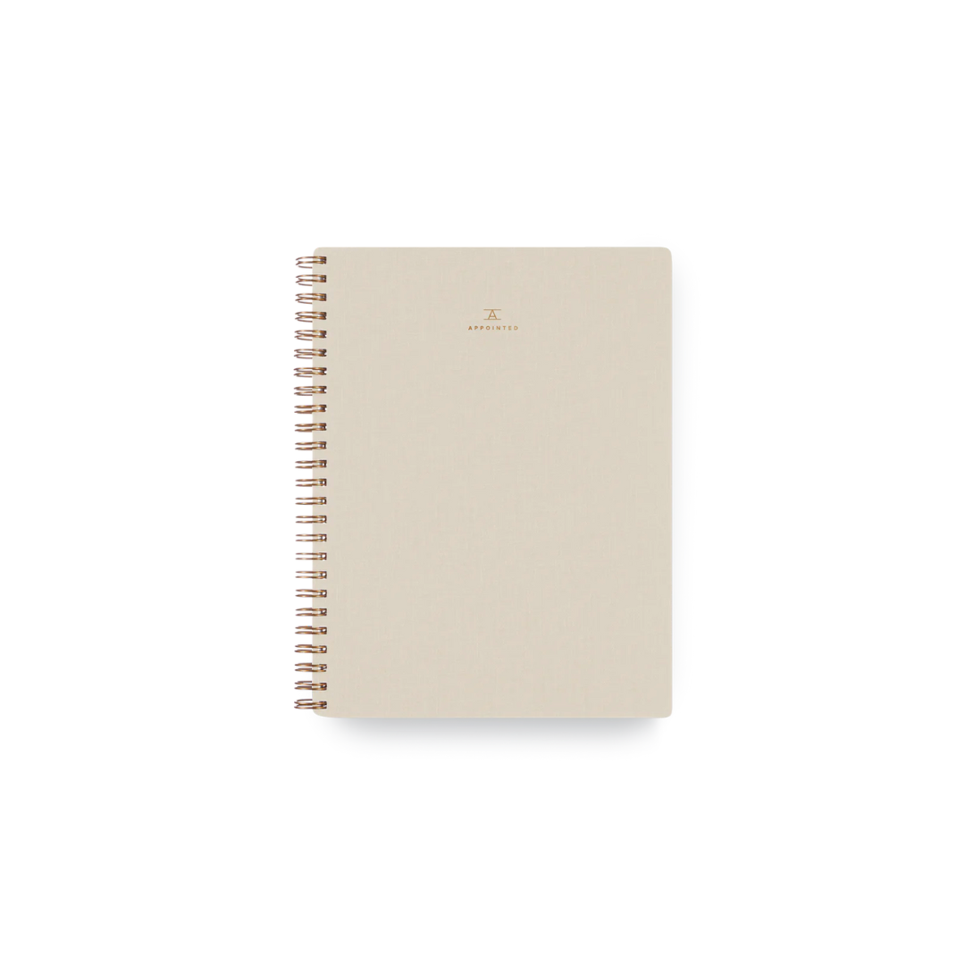 The Workbook - Natural Linen (Lined)
