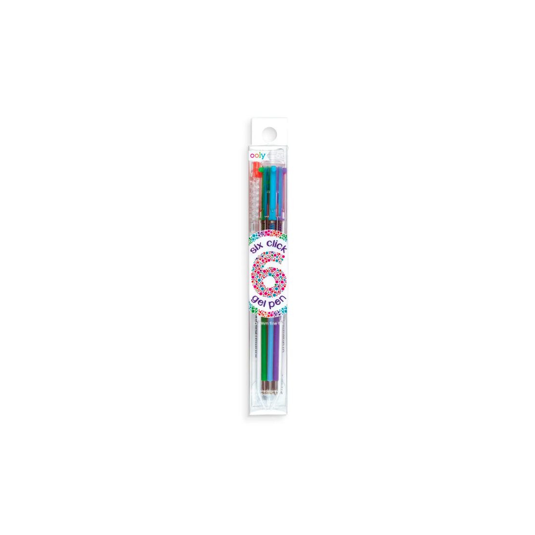 Six-Click Coloured Gel Pen
