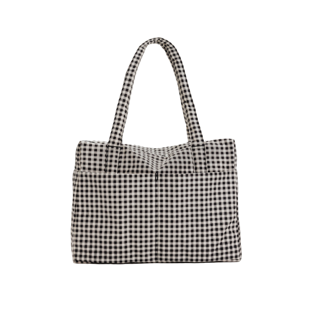 Cloud Carry On - Black & White Gingham