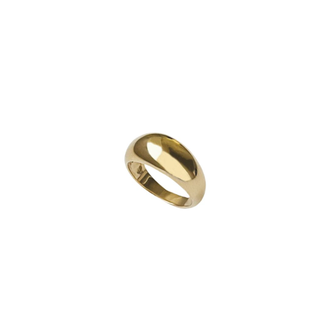 Juno 9mm Dome Ring - Gold Vermeil