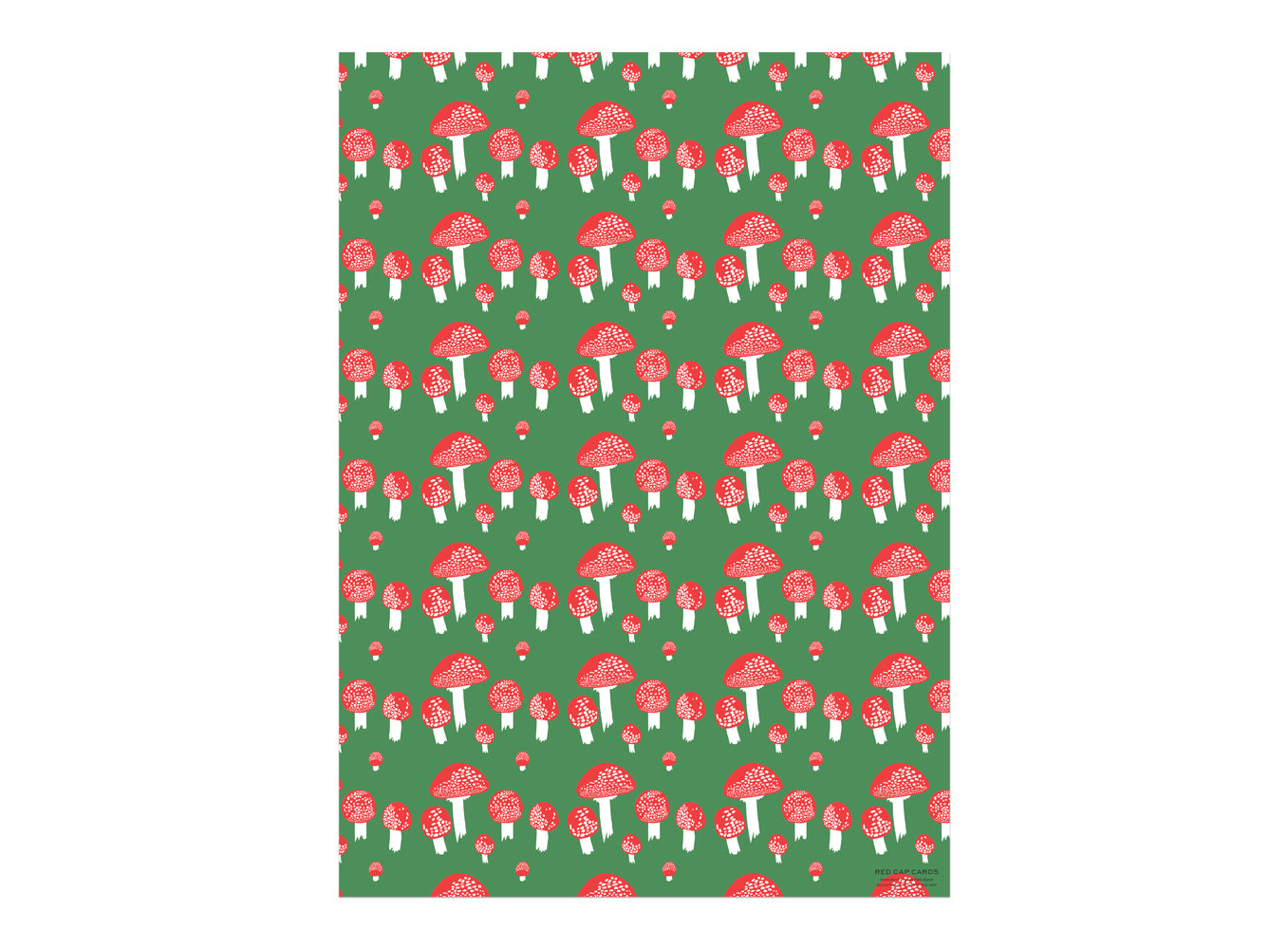 Festive Mushrooms Holiday Wrapping Roll