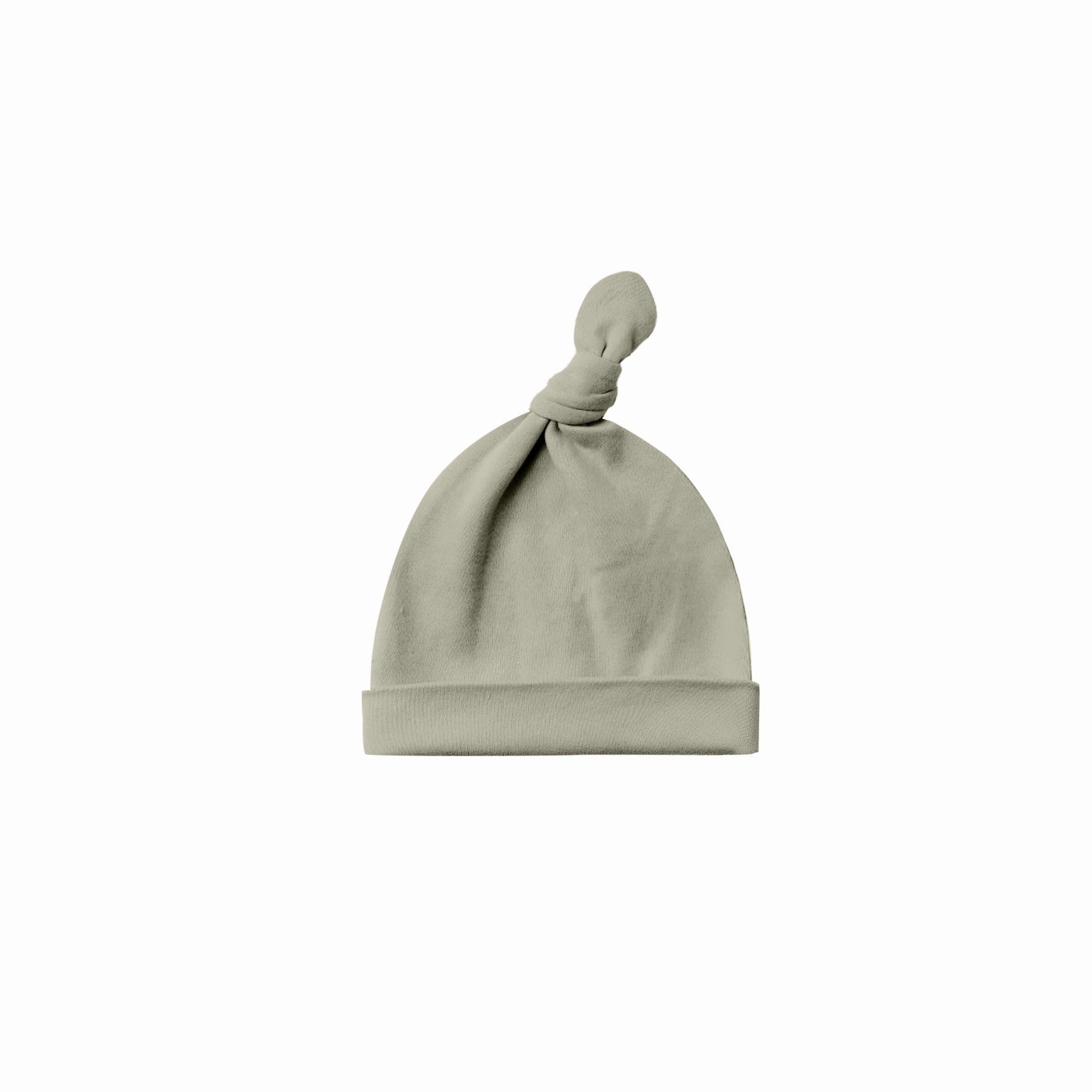 Knotted Baby Hat - Sage (0-6m)