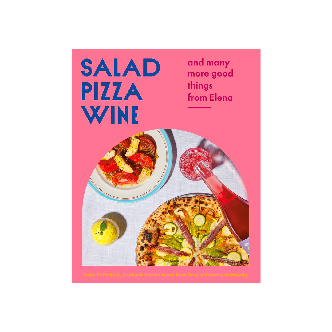 Salad Pizza Wine