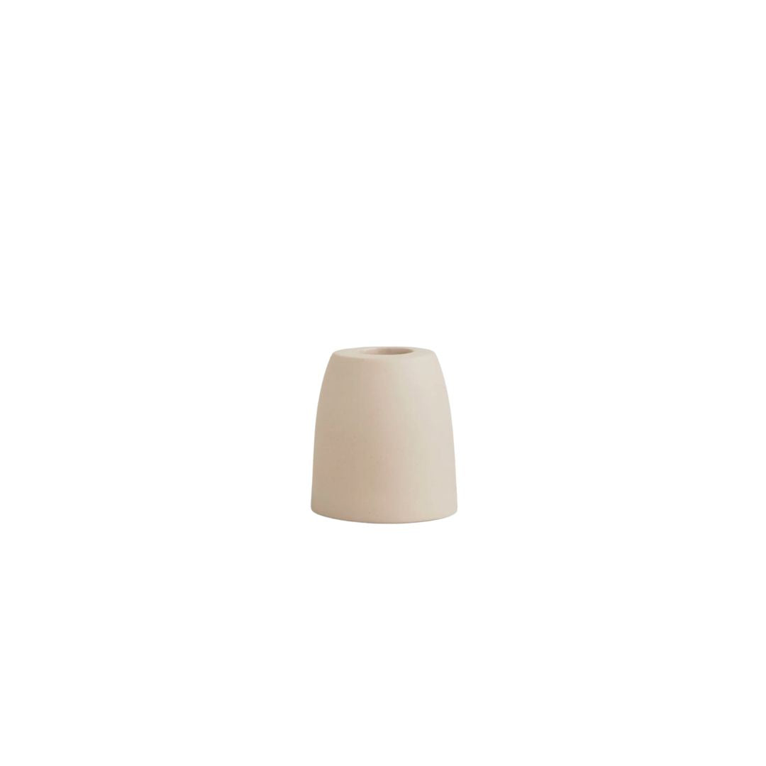 Petite Cone Ceramic Taper Holder - Sand
