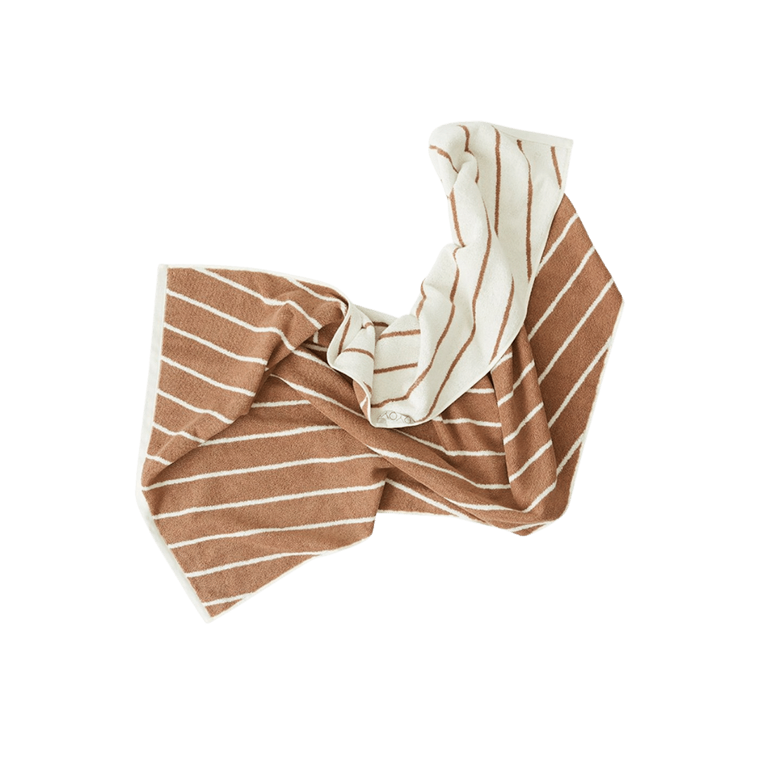 Raita Organic Cotton Towel Cloud/Caramel - Small