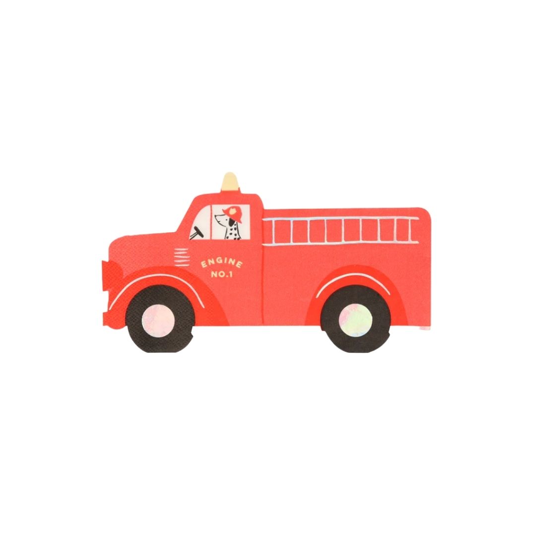 Fire Truck Napkins