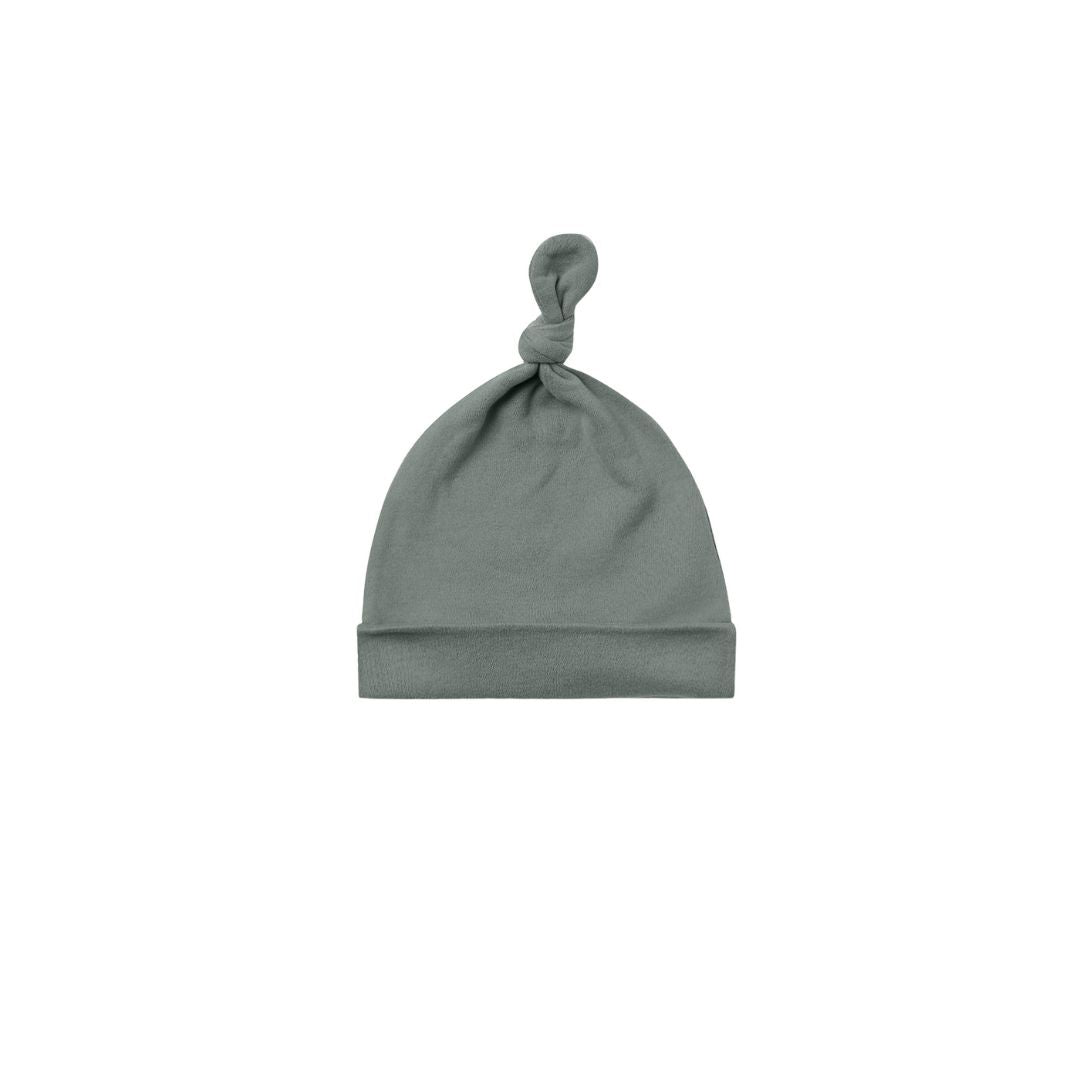Ribbed Knotted Baby Hat - Dusk