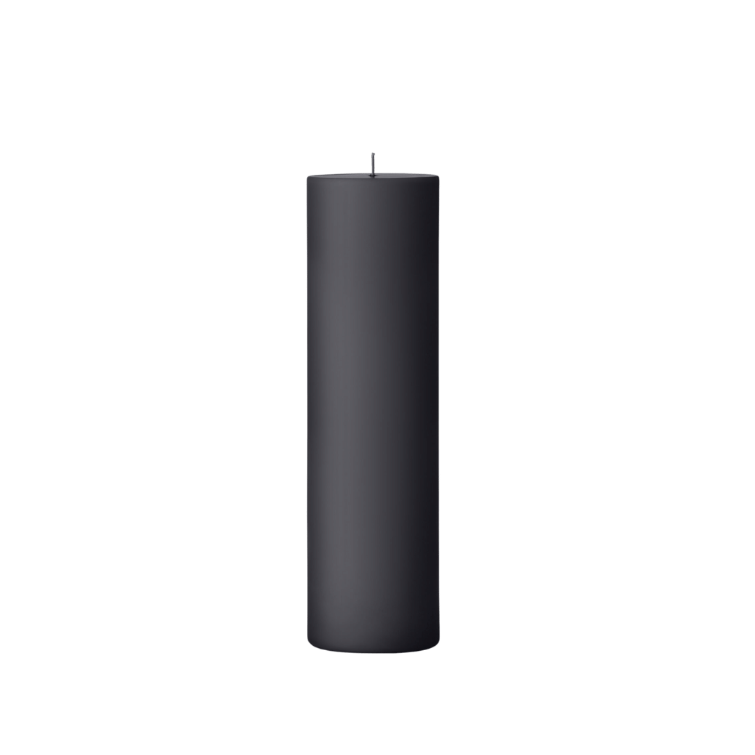Danish Pillar Candle - Black 5cm x 20cm