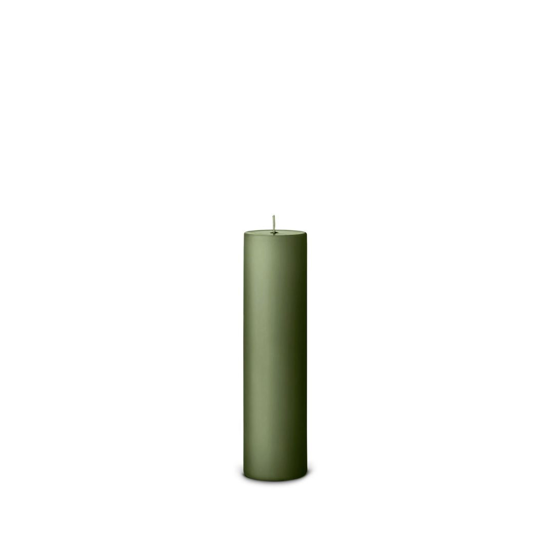 Danish Pillar Candle - Army Green 5cm x 20cm