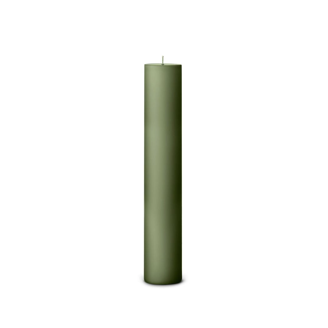 Danish Pillar Candle - Army Green 5cm x 30cm