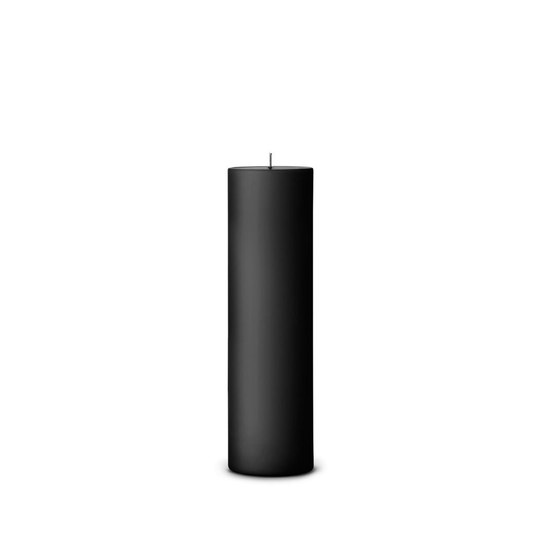 Danish Pillar Candle - Black 7cm x 25cm