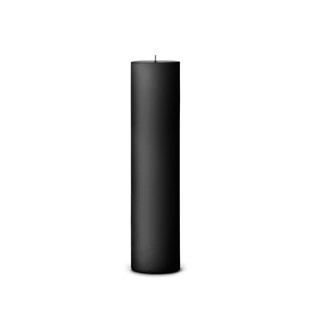 Danish Pillar Candle - Black 7cm x 30cm
