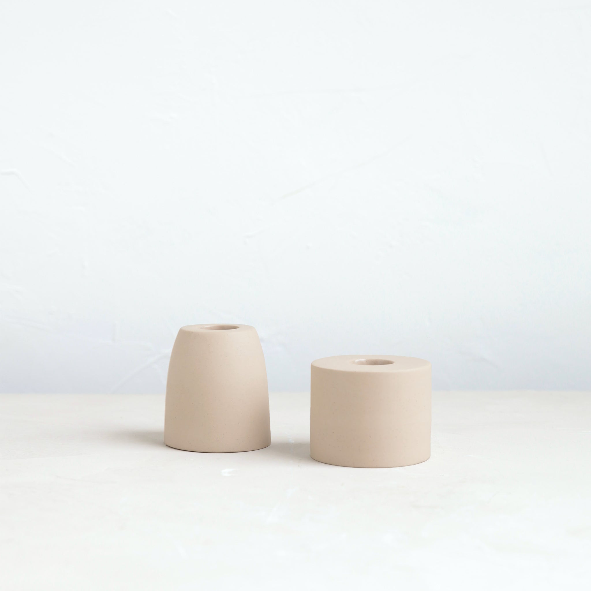 Petite Cone Ceramic Taper Holder - Sand