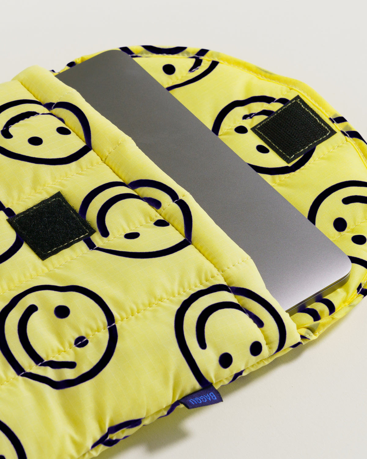 Puffy Laptop Sleeve - Yellow Happy 13"/14"