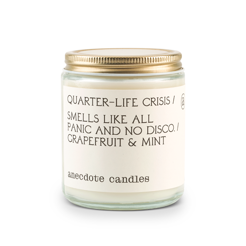 Quarter-life Crisis (Grapefruit & Mint) Coconut-Soy Wax Candle - 7.8oz