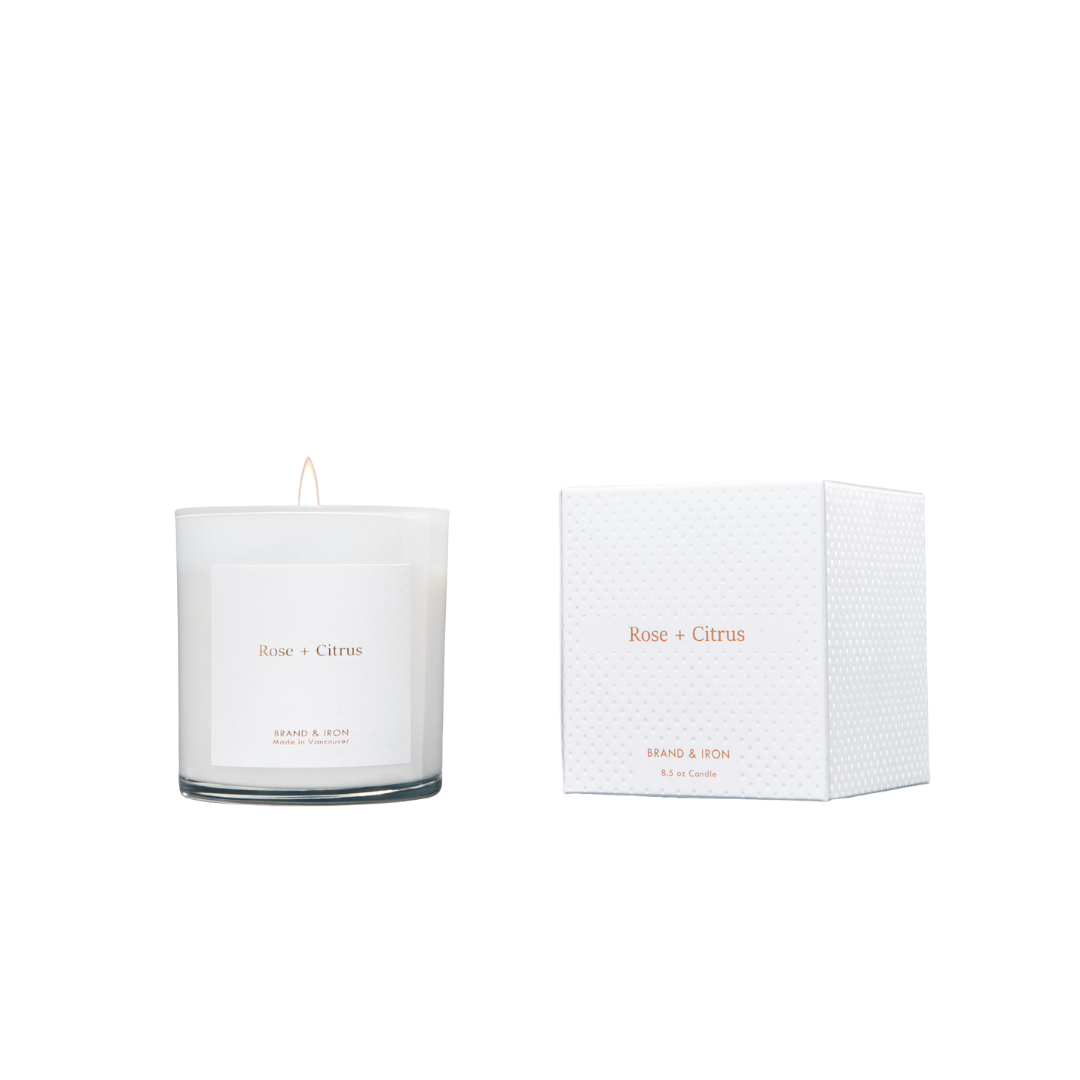 Rose + Citrus Soy Candle